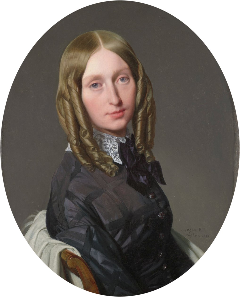 Francia: Portrait de Madame Frédéric de Reiset Augustine-Modeste-Hortense Reiset Portrait de Madame Frédéric de Reiset Augustine-Modeste-Hortense Reiset alkotó: Jean Auguste Dominique Ingres