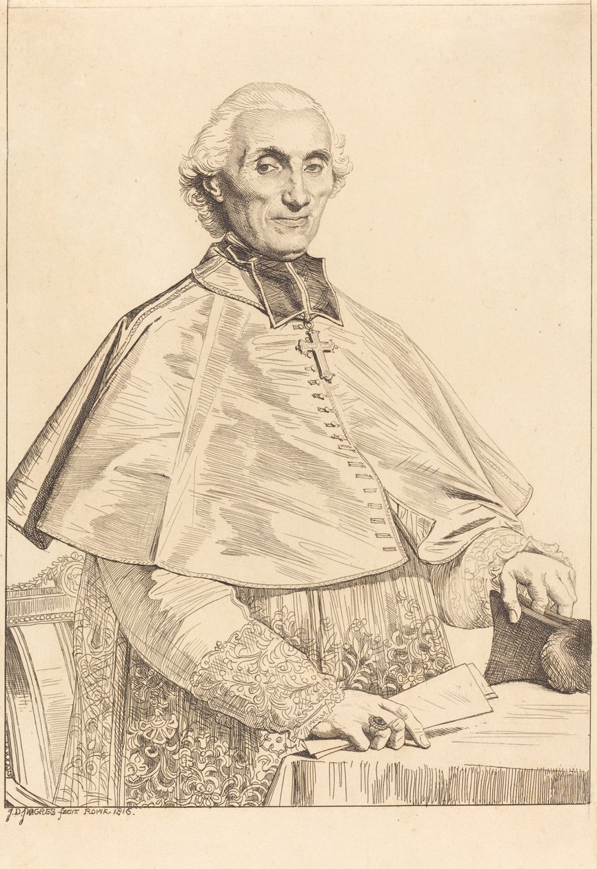 Gabriel Cortois de Pressigny alkotó: Jean Auguste Dominique Ingres