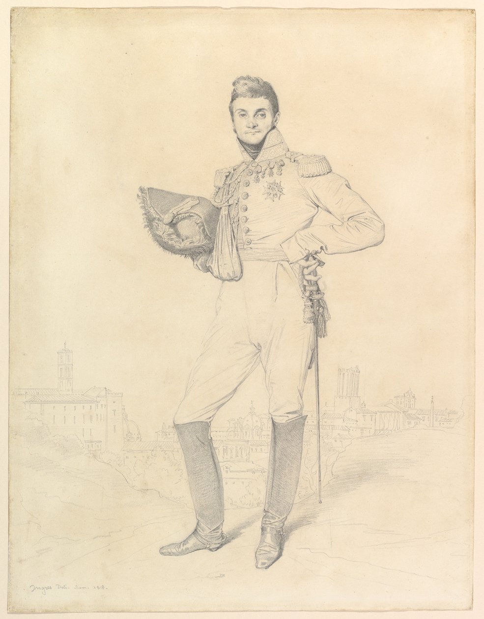 Louis-Étienne Dulong de Rosnay tábornok alkotó: Jean Auguste Dominique Ingres