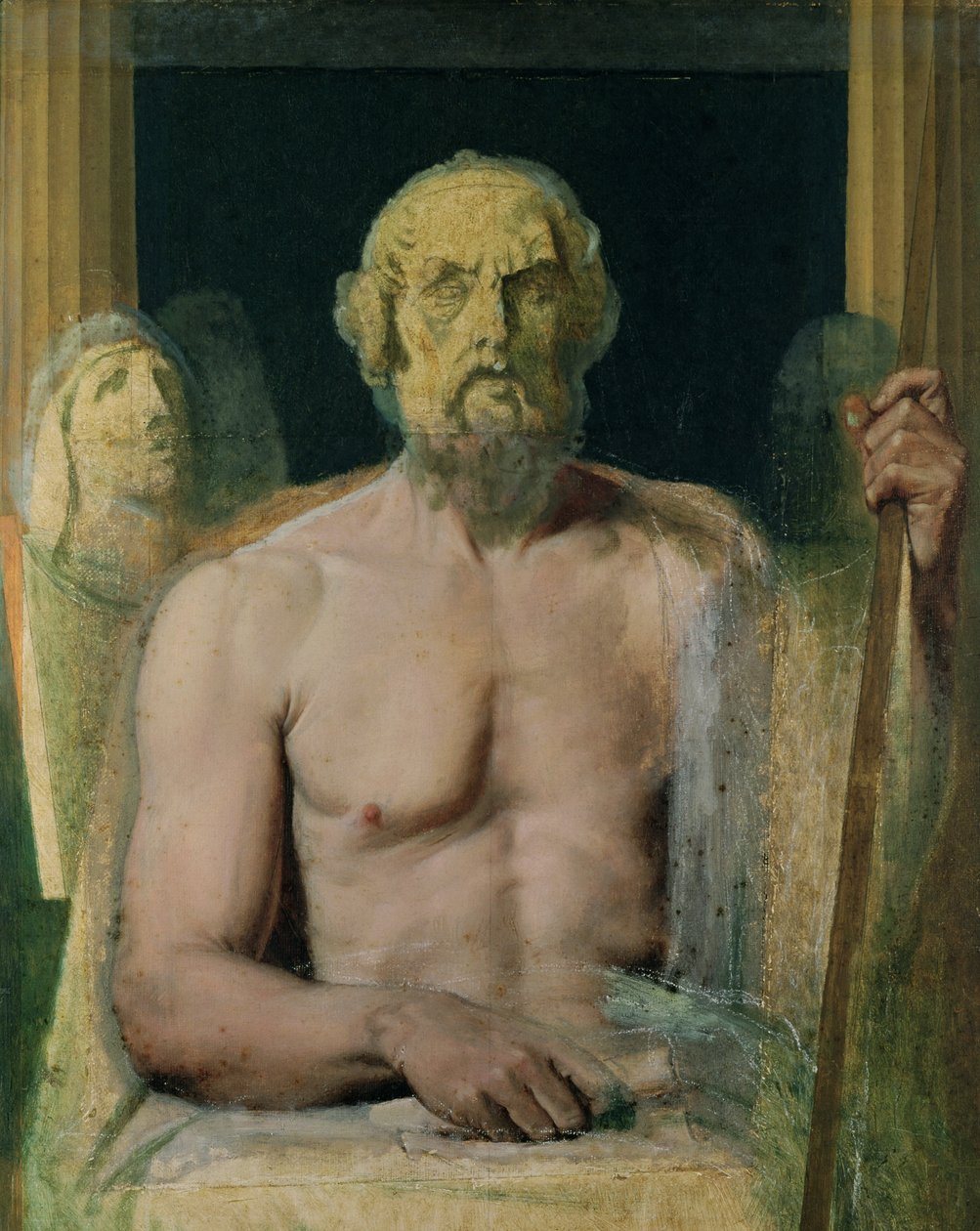 Homérosz, Homérosz apoteózisának tanulmánya, 1826-27 alkotó: Jean Auguste Dominique Ingres