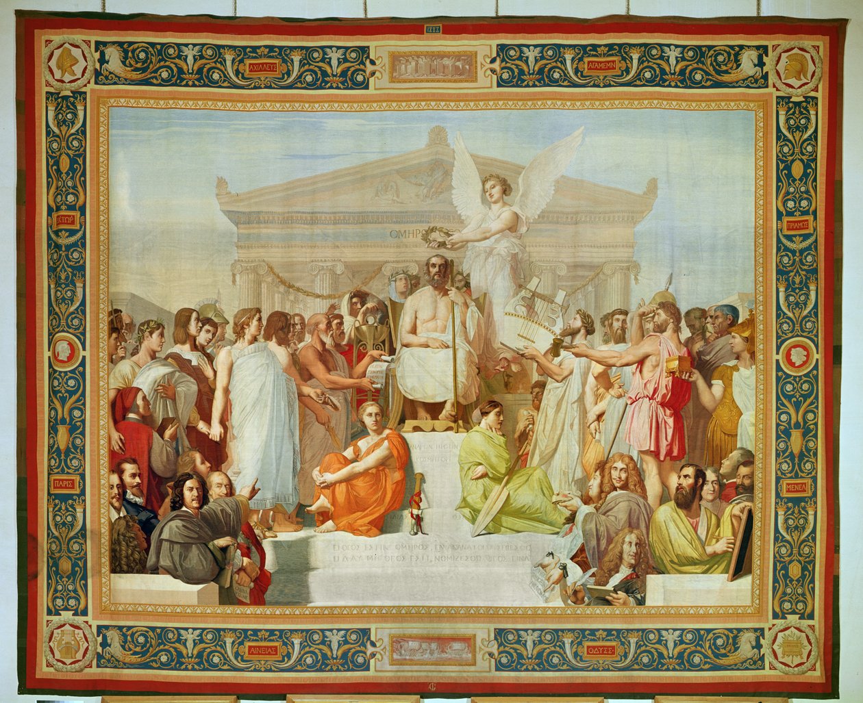 Hommage to Homer (szőttes) alkotó: Jean Auguste Dominique Ingres