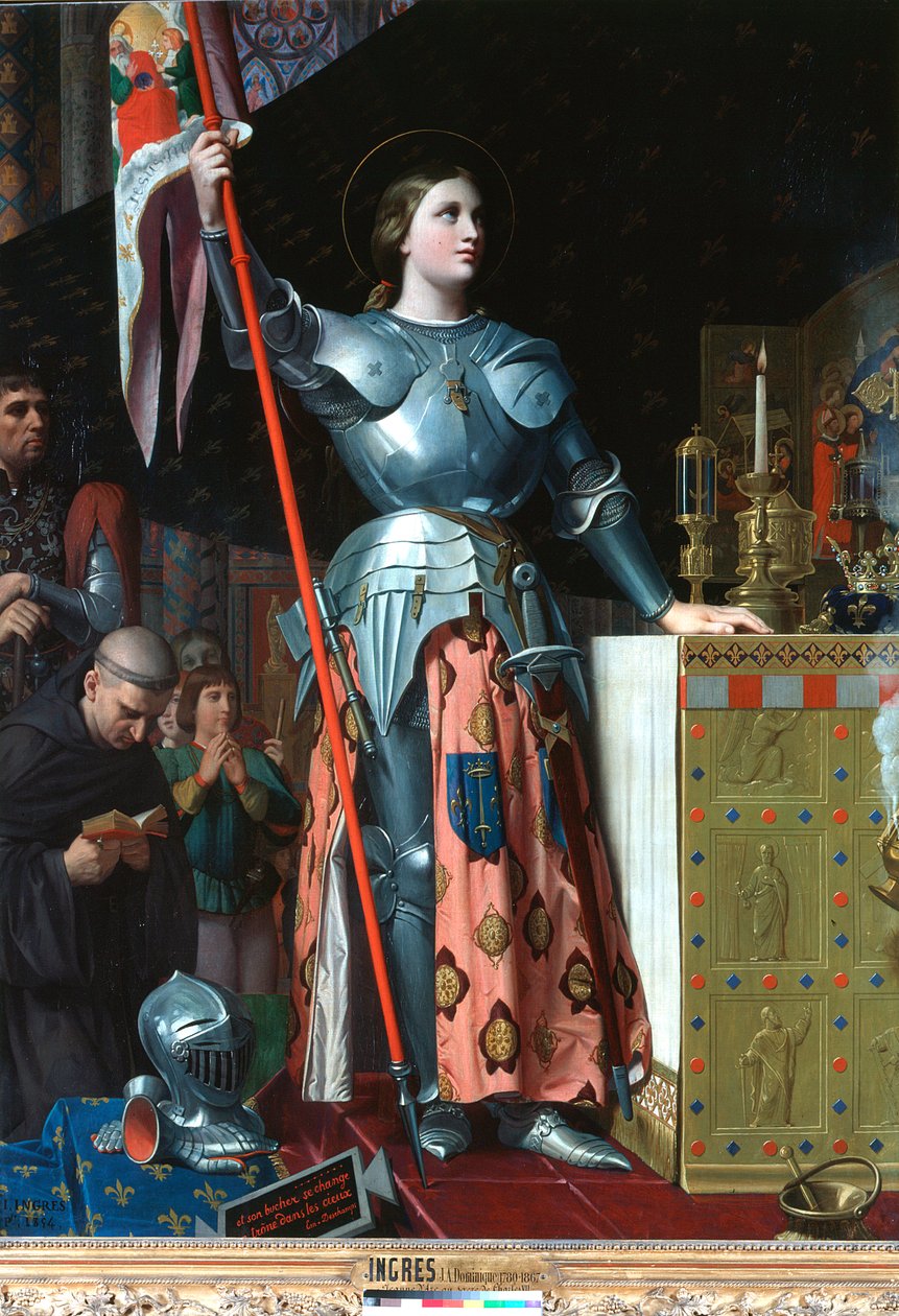 „Joan of Arc VII. Károly koronázásakor a reimsi katedrálisban”, 1429, 1800-1867 alkotó: Jean Auguste Dominique Ingres