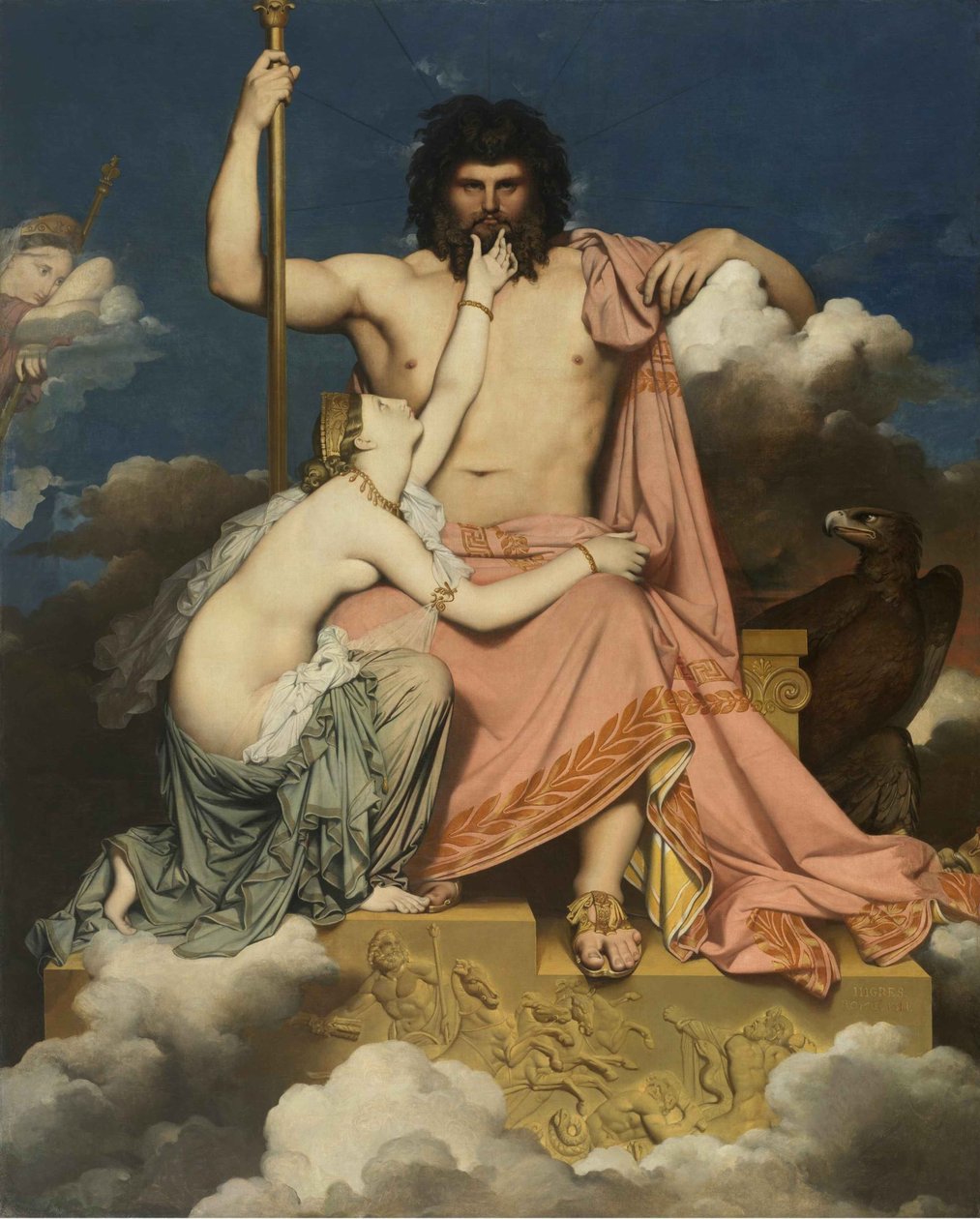 Jupiter és Thetis, 1811. alkotó: Jean Auguste Dominique Ingres
