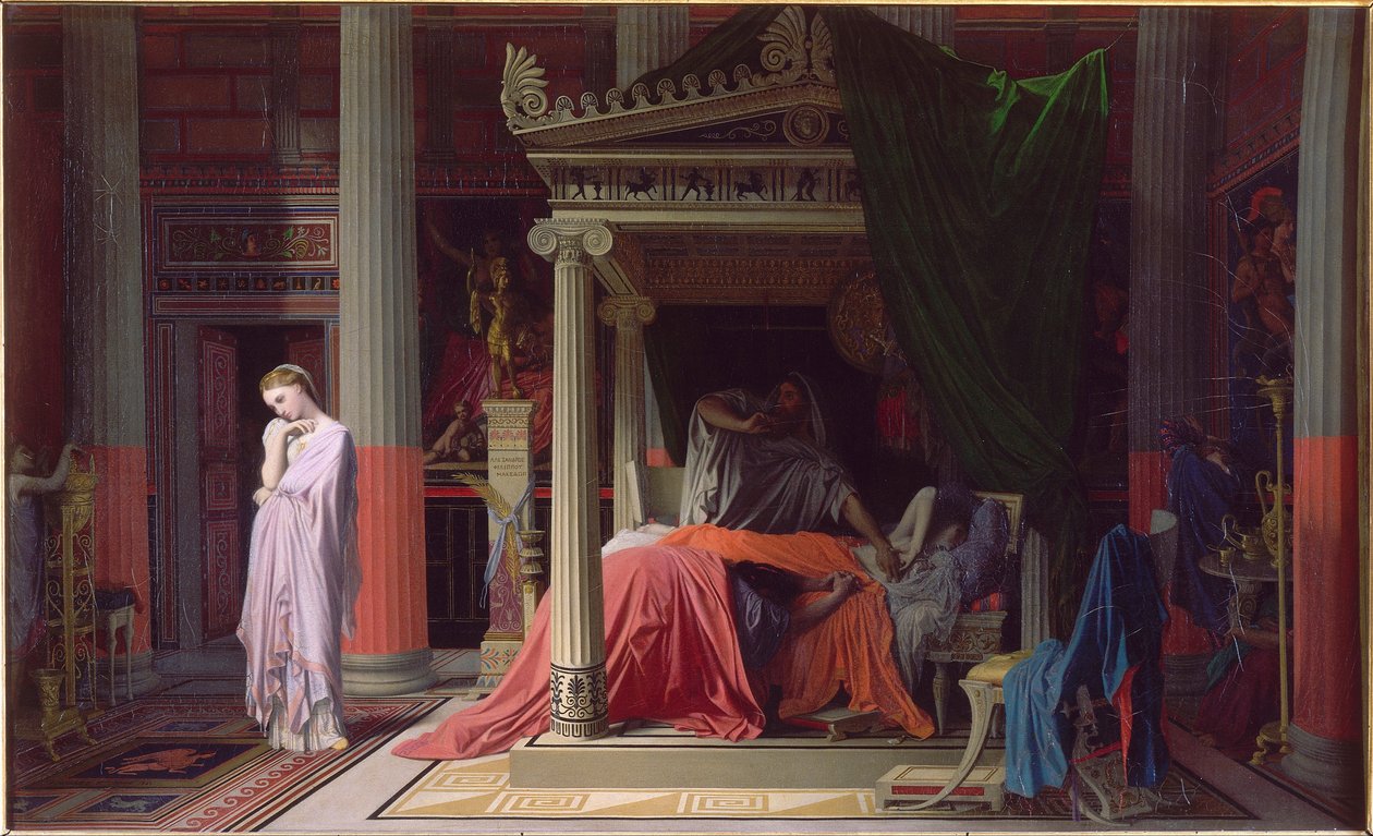 Antiochus betegsége, vagy Antiochus és Stratonice alkotó: Jean Auguste Dominique Ingres