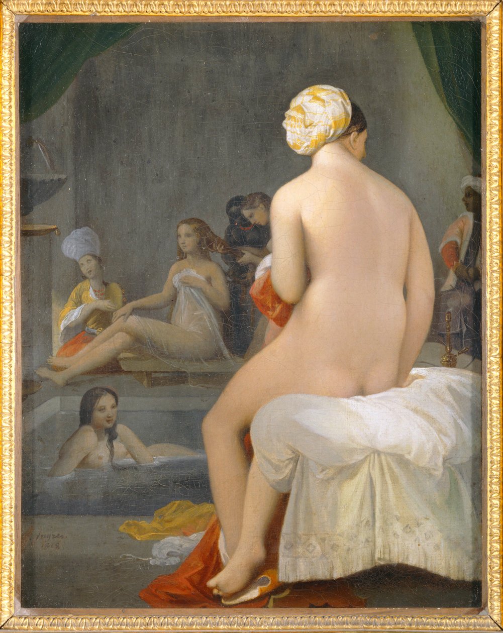 La petite baigneuse. Interieur de harem - A fürdőző. Egy hárem belseje. 1828 ... alkotó: Jean Auguste Dominique Ingres