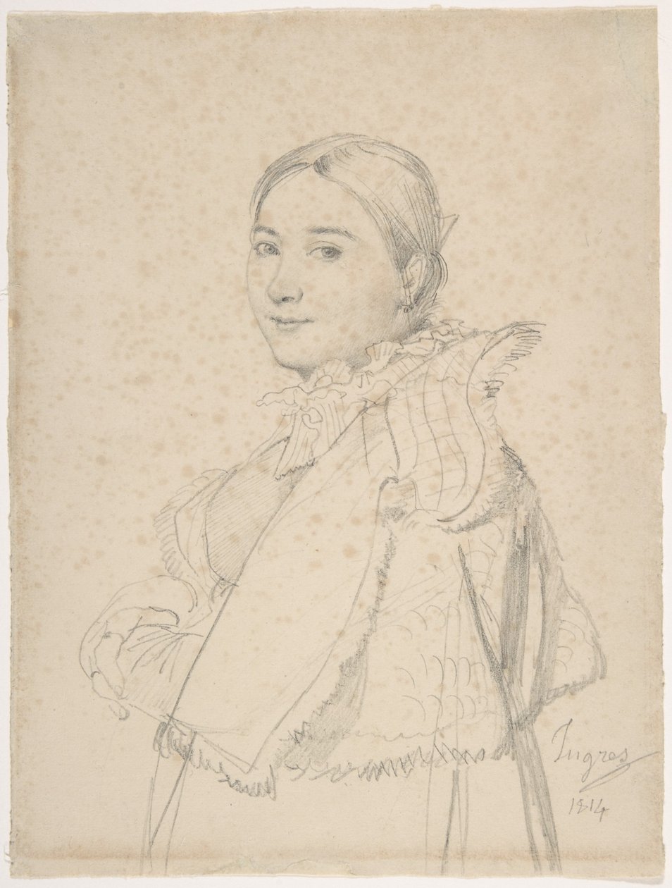 Madame Jean-Auguste-Dominique Ingres, született Madeleine Chapelle alkotó: Jean Auguste Dominique Ingres