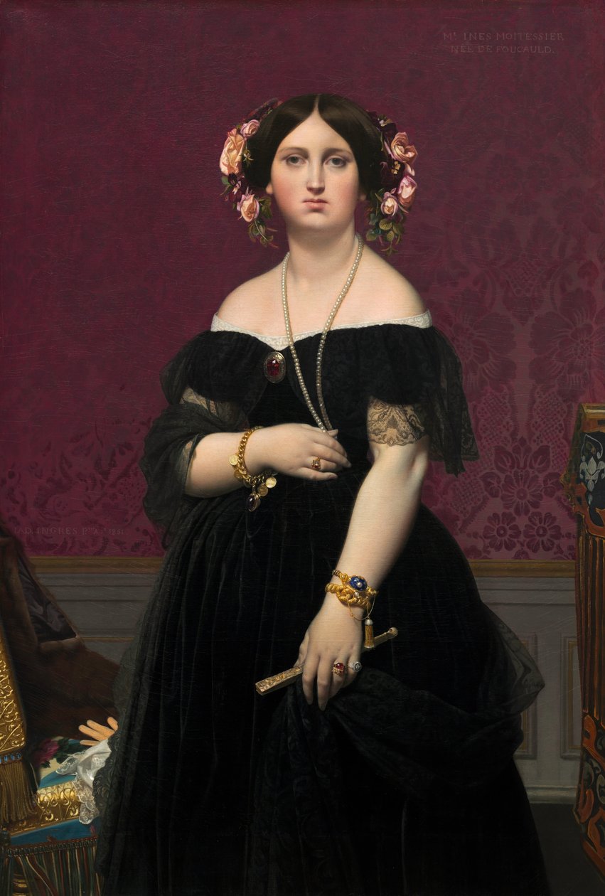 Moitessier asszony alkotó: Jean Auguste Dominique Ingres