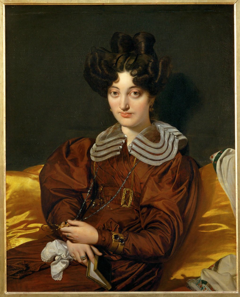 Mme. Marcotte de Sainte-Marie Festett 1826, Szalon 1827 ... alkotó: Jean Auguste Dominique Ingres