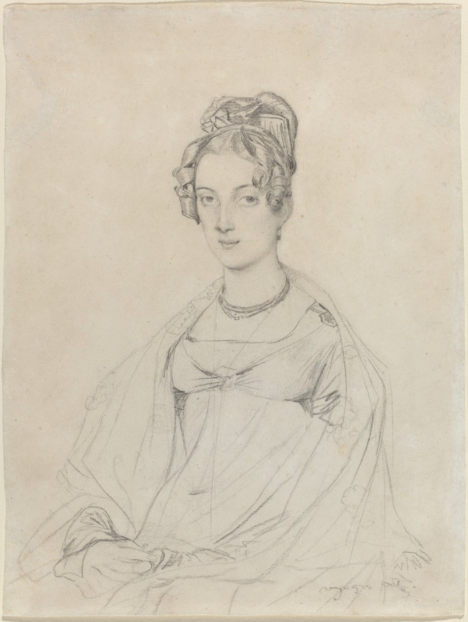 Mrs. Edward Dodwell alkotó: Jean Auguste Dominique Ingres