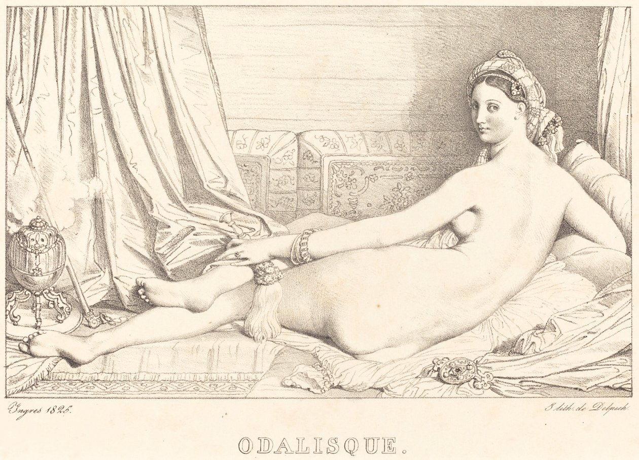 Odaliszk alkotó: Jean Auguste Dominique Ingres