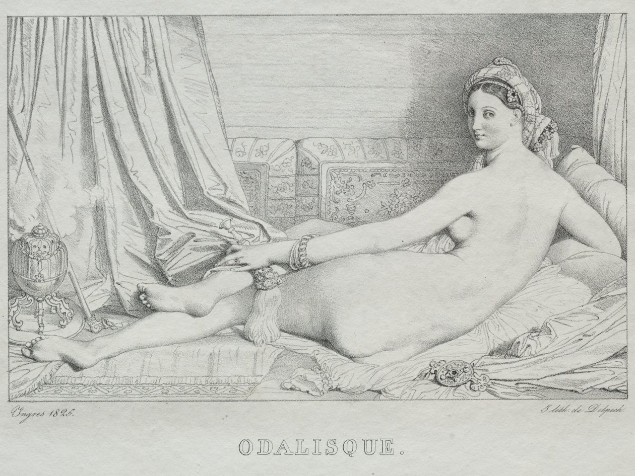 Odaliszk alkotó: Jean Auguste Dominique Ingres