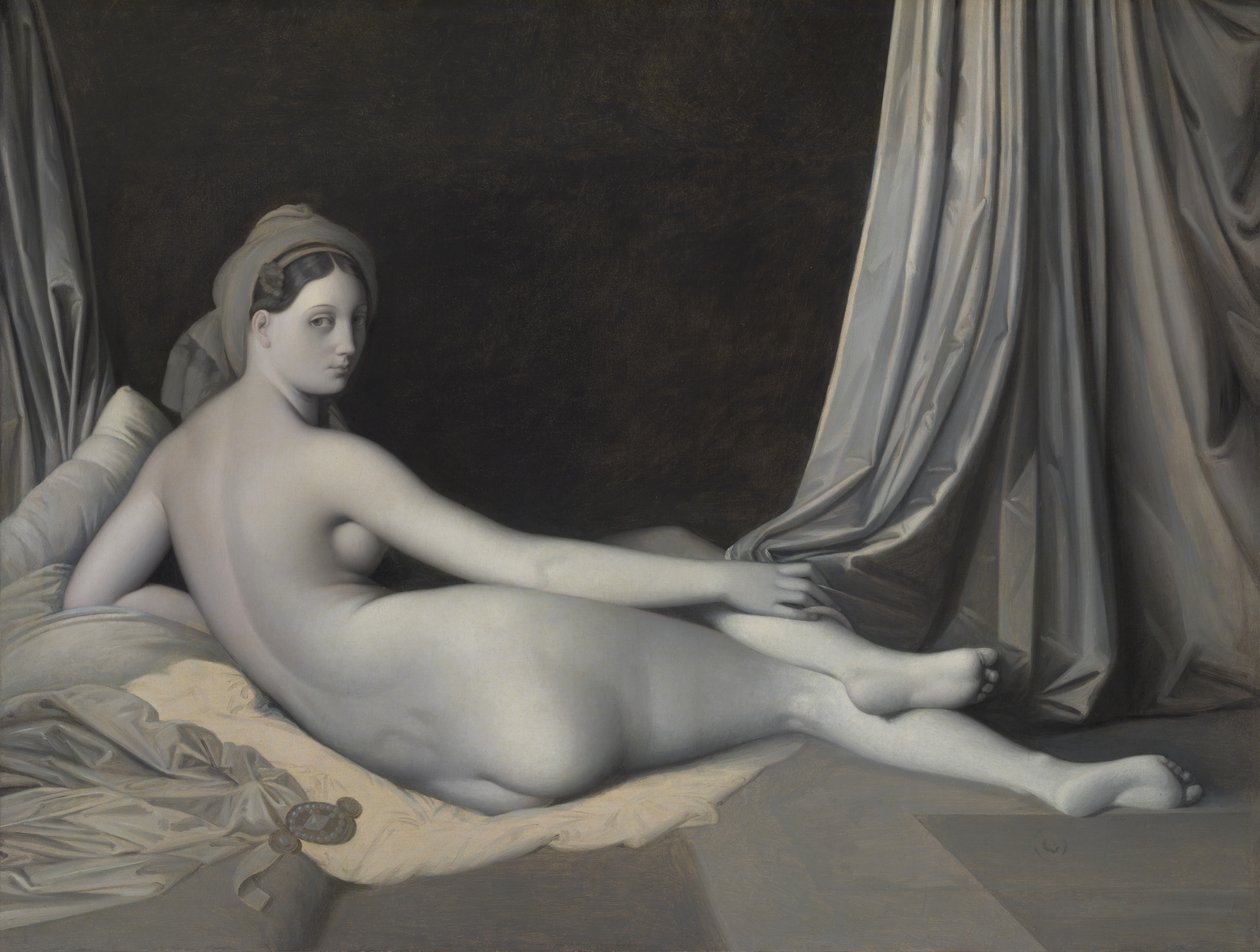 Odalisque in Grisaille, kb. 1824-34. alkotó: Jean Auguste Dominique Ingres