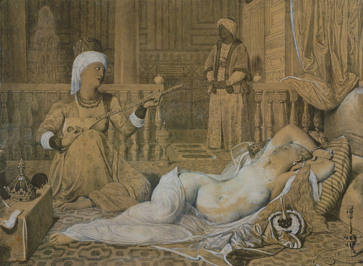 Odaliszk rabszolgával, 1858 alkotó: Jean Auguste Dominique Ingres
