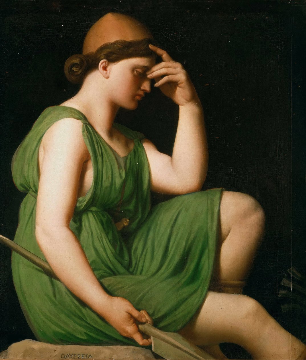 Odüsszeusz. Tanulmány Homérosz diadalához, c. 1850. alkotó: Jean Auguste Dominique Ingres