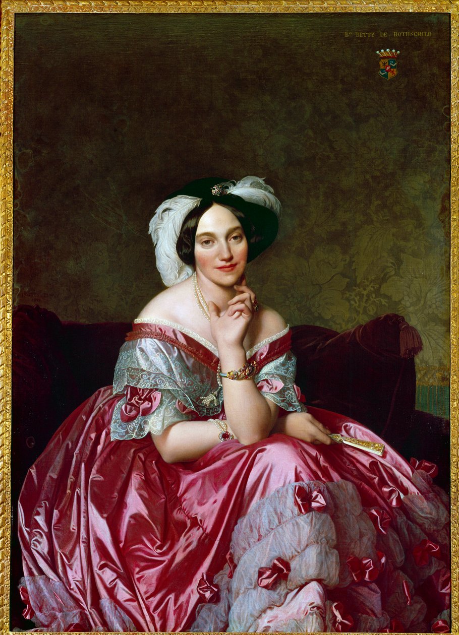 Betty de Rothschild bárónő portréja. Jean Auguste Dominique Ingres (1780-1867) festménye alkotó: Jean Auguste Dominique Ingres