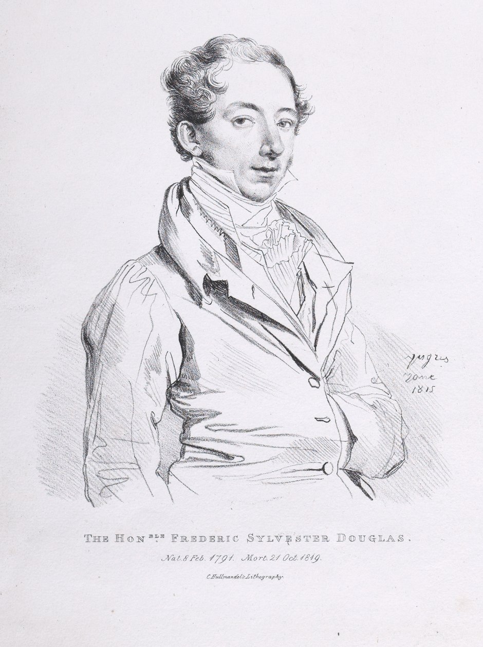 Frederick Sylvester Douglas portréja alkotó: Jean Auguste Dominique Ingres