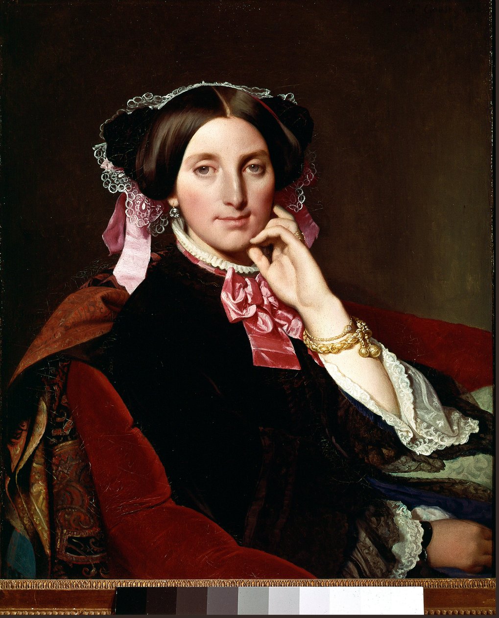 Madame Gonse portréja. Josephine Caroline Maille feleségének, Gonse-nak (1815-1901) portréja. Jean Auguste Dominique Ingres (1780-1867) festménye (Jean-Auguste-Dominique Ingres) alkotó: Jean Auguste Dominique Ingres