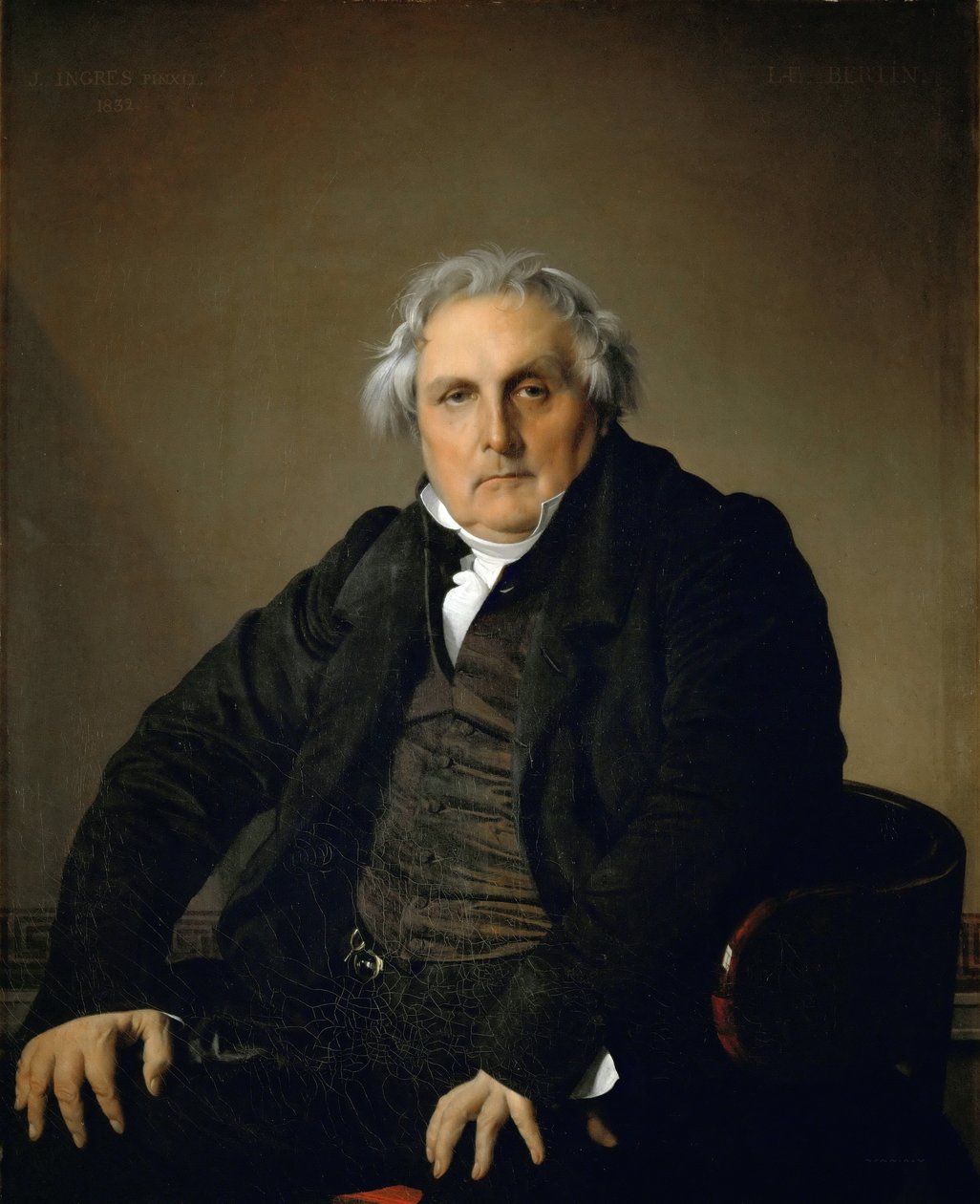 Monsieur Bertin portréja alkotó: Jean Auguste Dominique Ingres