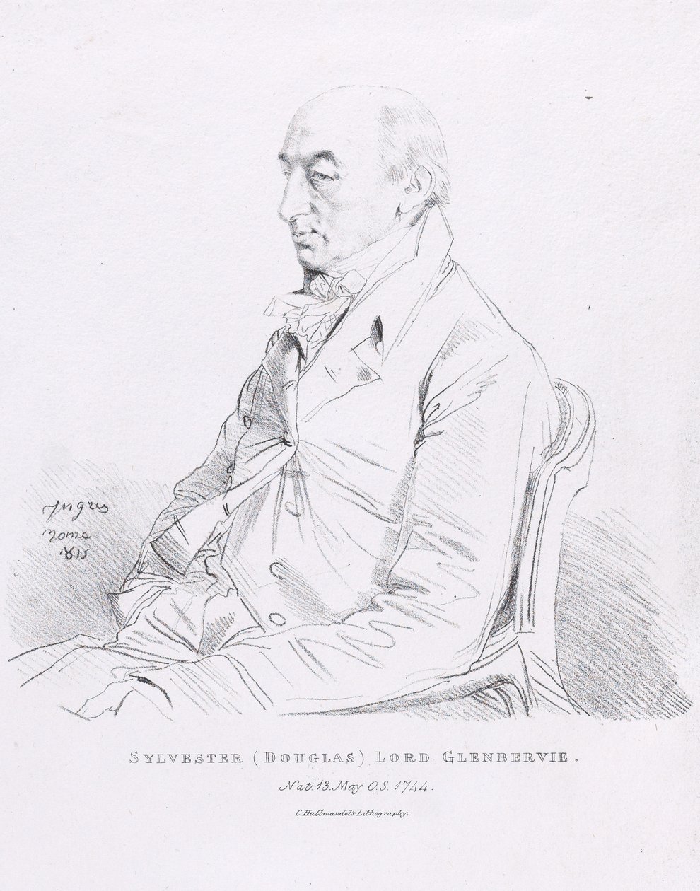 Sylvester (Douglas), Glenbervie lordjának portréja alkotó: Jean Auguste Dominique Ingres