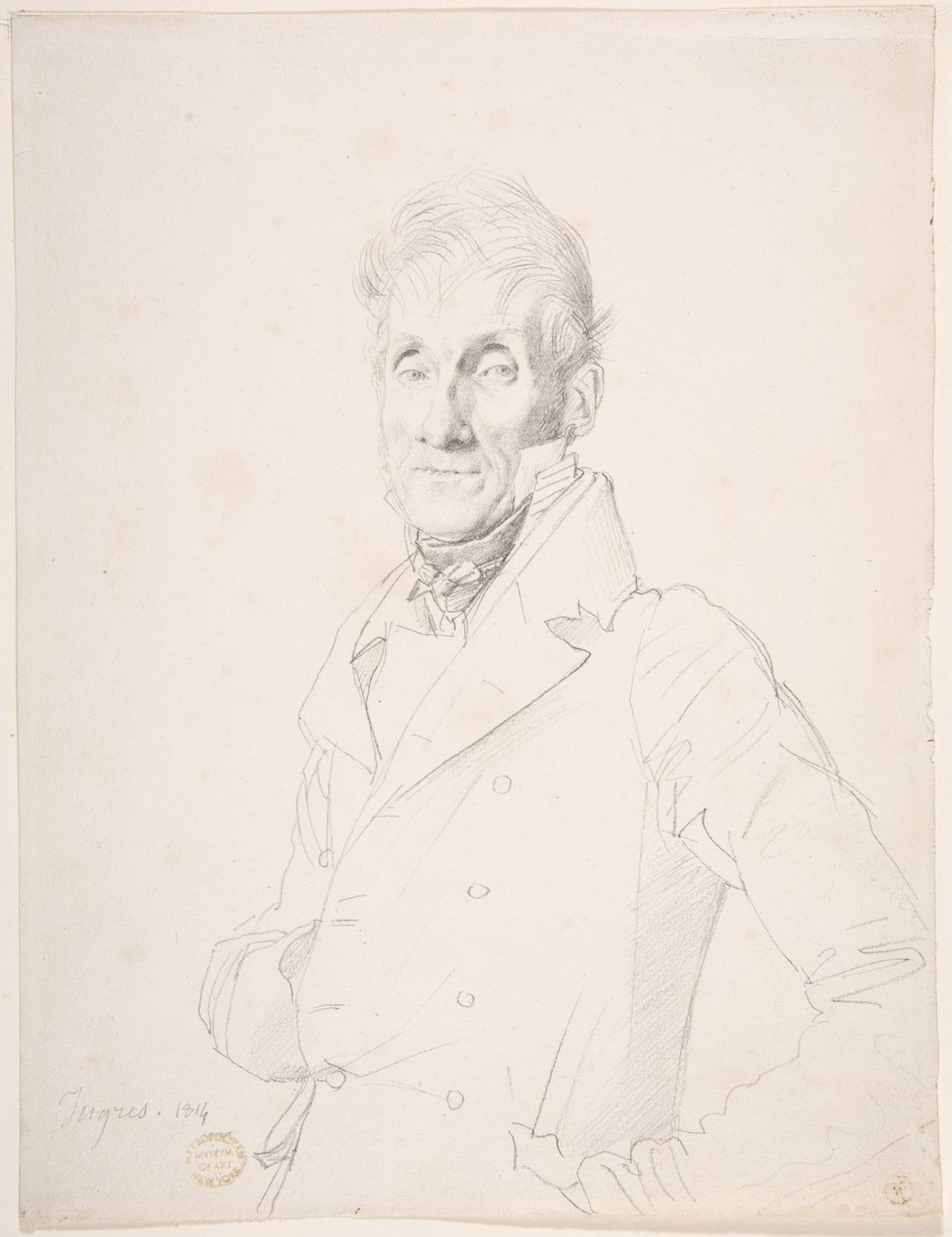 Egy férfi portréja alkotó: Jean Auguste Dominique Ingres