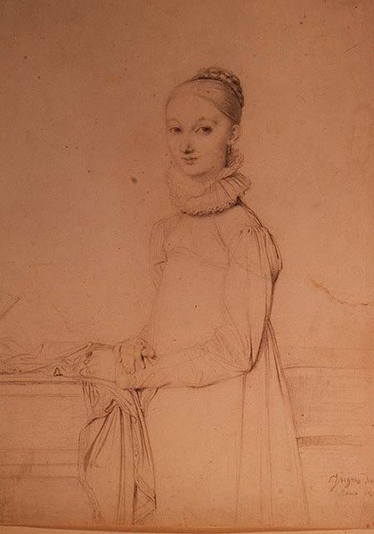 Egy fiatal lány portréja alkotó: Jean Auguste Dominique Ingres
