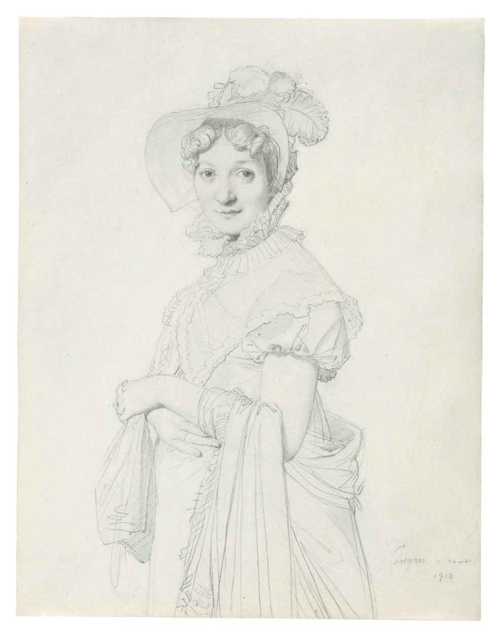 Egy fiatal nő portréja alkotó: Jean Auguste Dominique Ingres