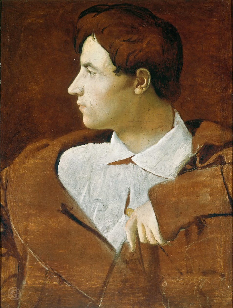 Jean-Baptiste Desdéban építész portréja 1781-1833, c. 1810. alkotó: Jean Auguste Dominique Ingres