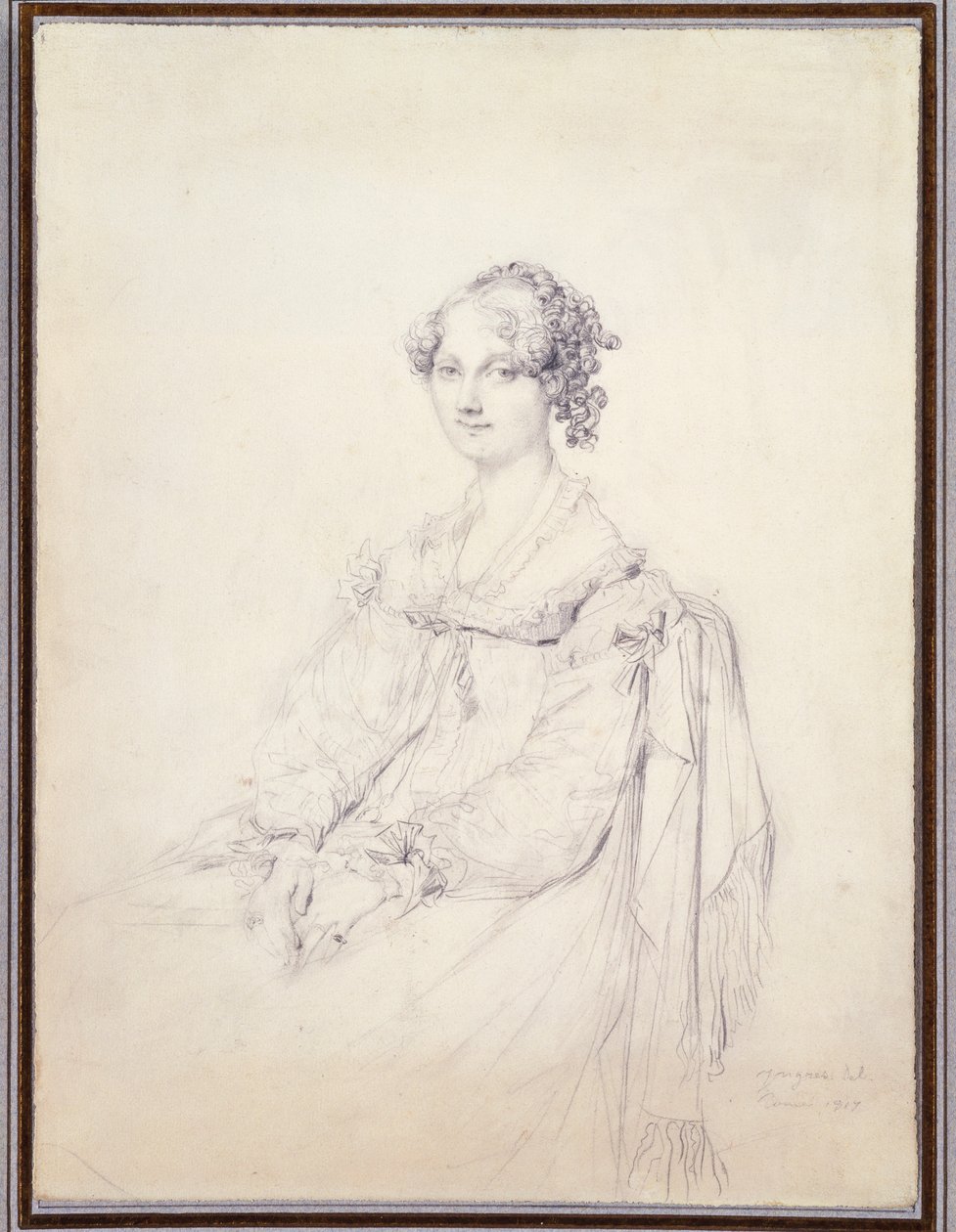 A honvéd arcképe. Mrs. Fleetwood Pellew alkotó: Jean Auguste Dominique Ingres