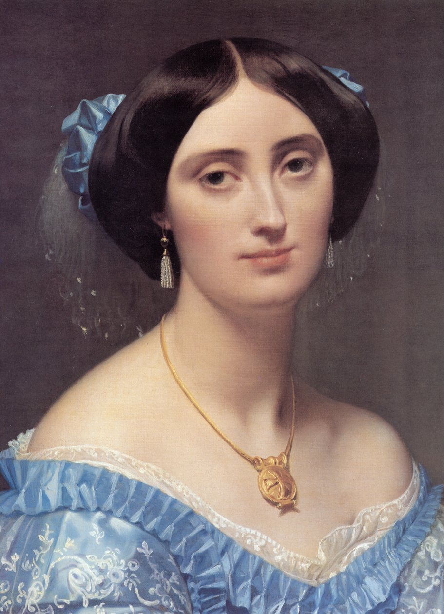 Albert de Broglie hercegnő portréja (részlet) alkotó: Jean Auguste Dominique Ingres