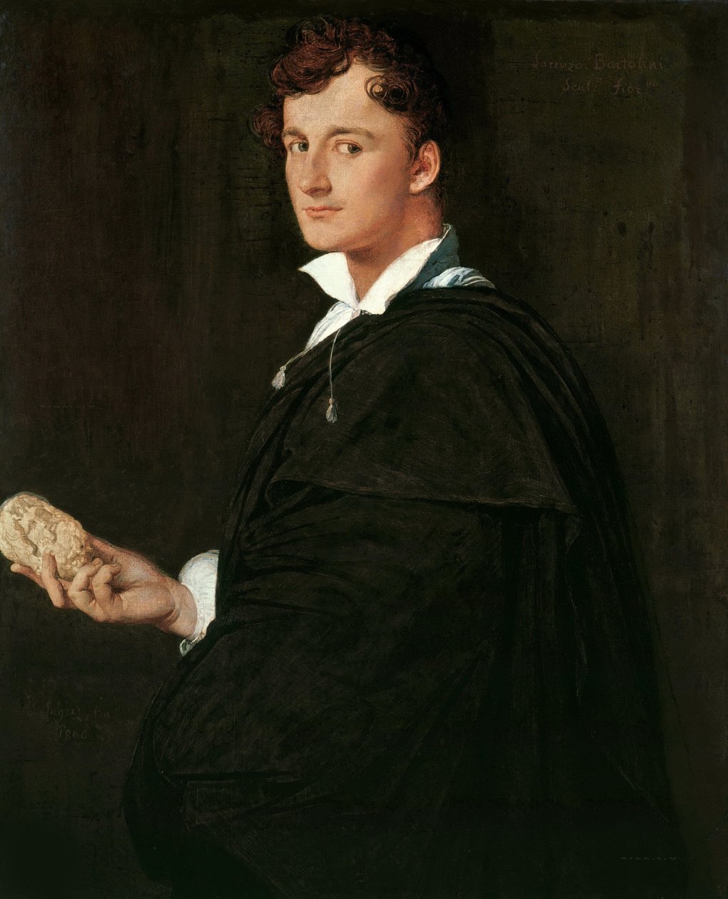 Lorenzo Bartolini szobrász portréja 1777-1850, 1806. alkotó: Jean Auguste Dominique Ingres