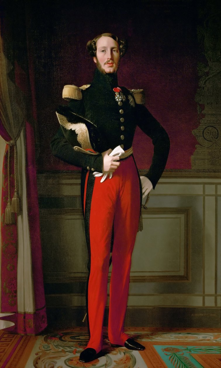 Ferdinánd Fülöp herceg, Orléans hercege 1810-1842 alkotó: Jean Auguste Dominique Ingres