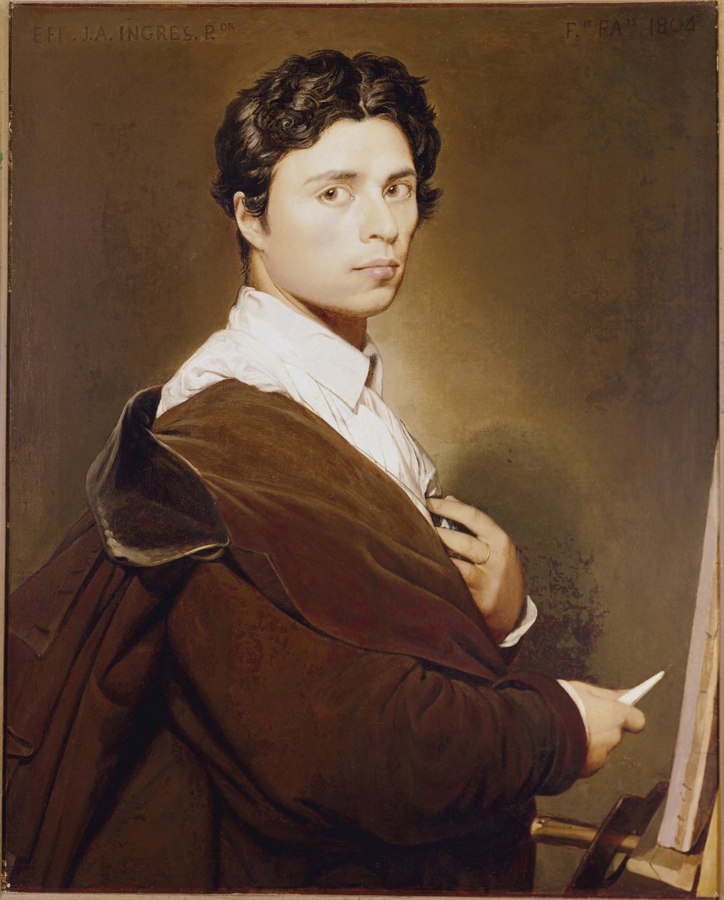 Önarckép 24 évesen – Jean Auguste Dominique Ingres (1780-1867) festménye Olaj, vászon alkotó: Jean Auguste Dominique Ingres