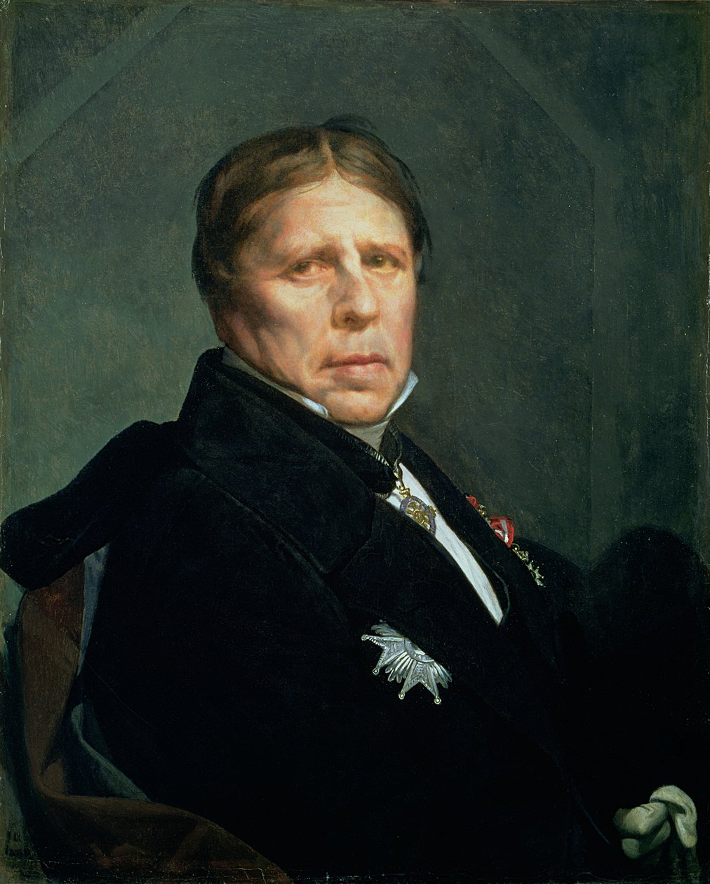 Önarckép, 1859 (olaj, papír, vászonra festve) alkotó: Jean Auguste Dominique Ingres