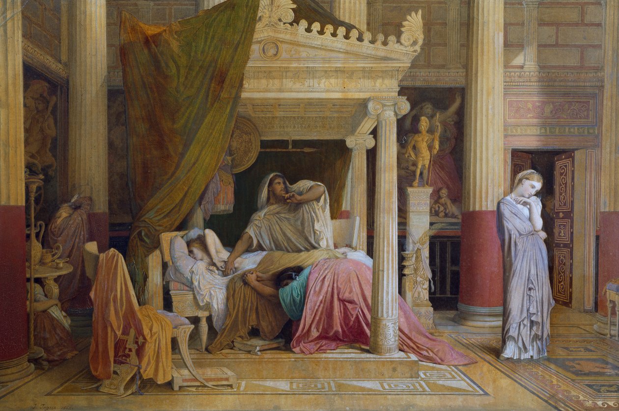Jean Auguste Dominique Ingres (1780-1867) Stratonice vagy Antiochus betegsége alkotó: Jean Auguste Dominique Ingres