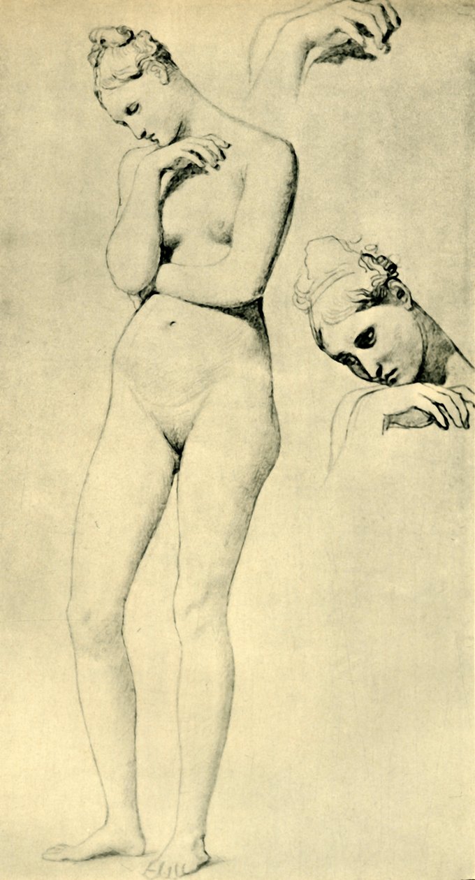 Tanulmányok Stratonice alakjához, c1834-1840, 1943. alkotó: Jean Auguste Dominique Ingres