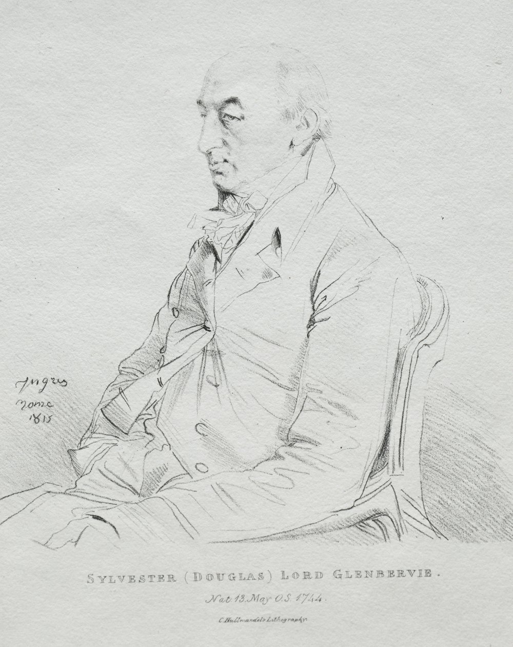 Sylvester Lord Glenbervie, 1815. alkotó: Jean Auguste Dominique Ingres