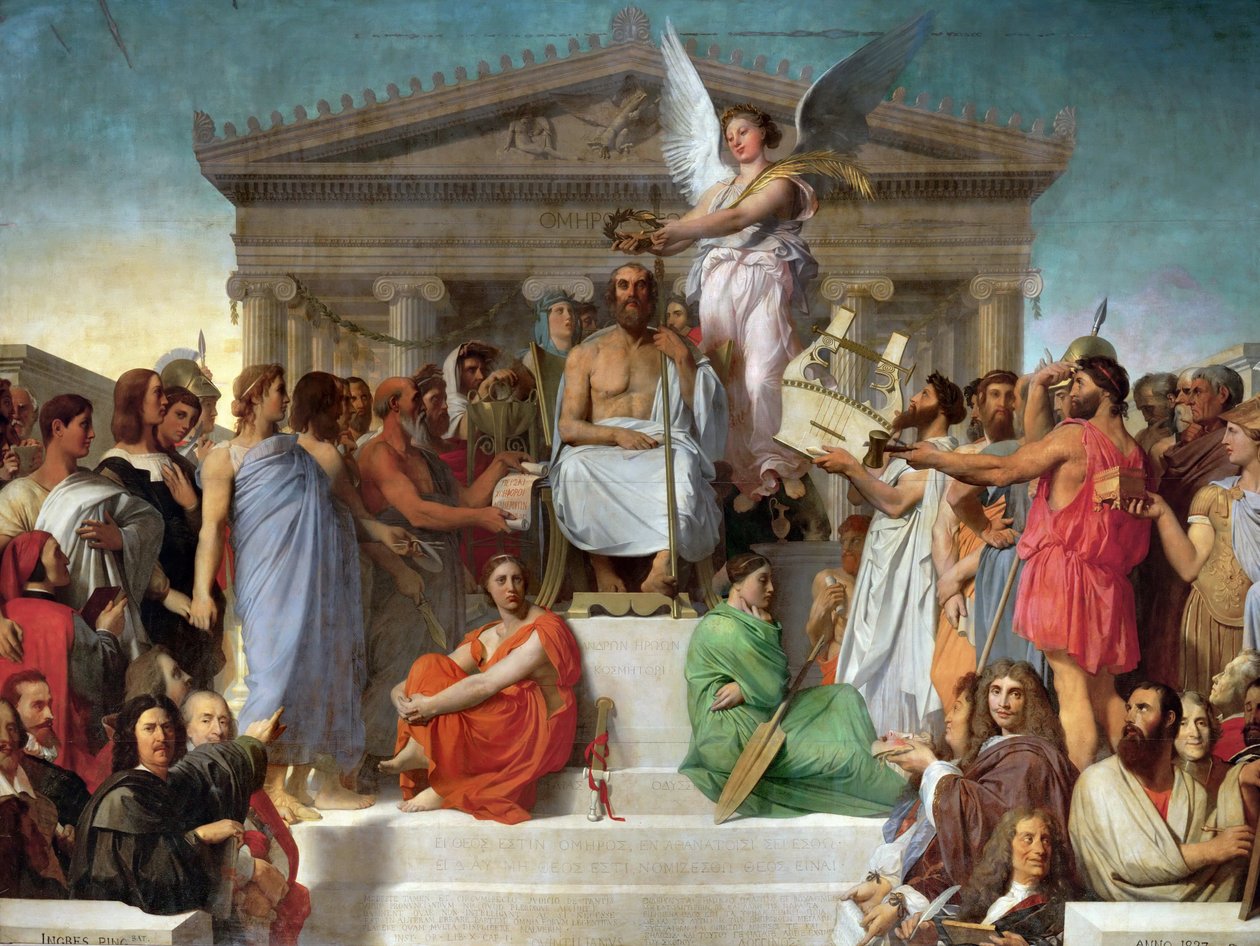 Homérosz apoteózisa alkotó: Jean Auguste Dominique Ingres