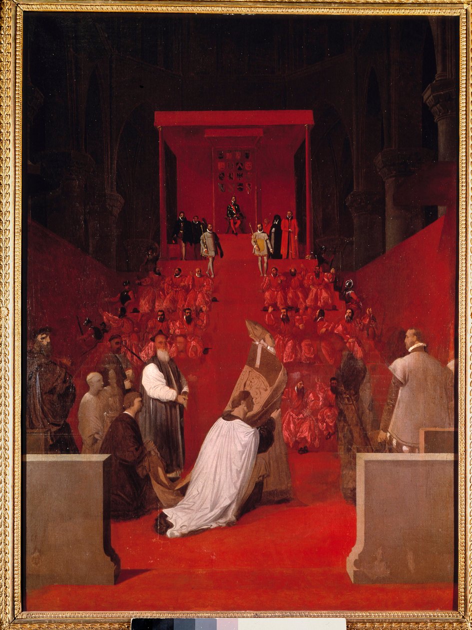Alba hercegének van a brüsszeli Szent Gudule-templom, a toledói Ferdinand Alvare alkotó: Jean Auguste Dominique Ingres