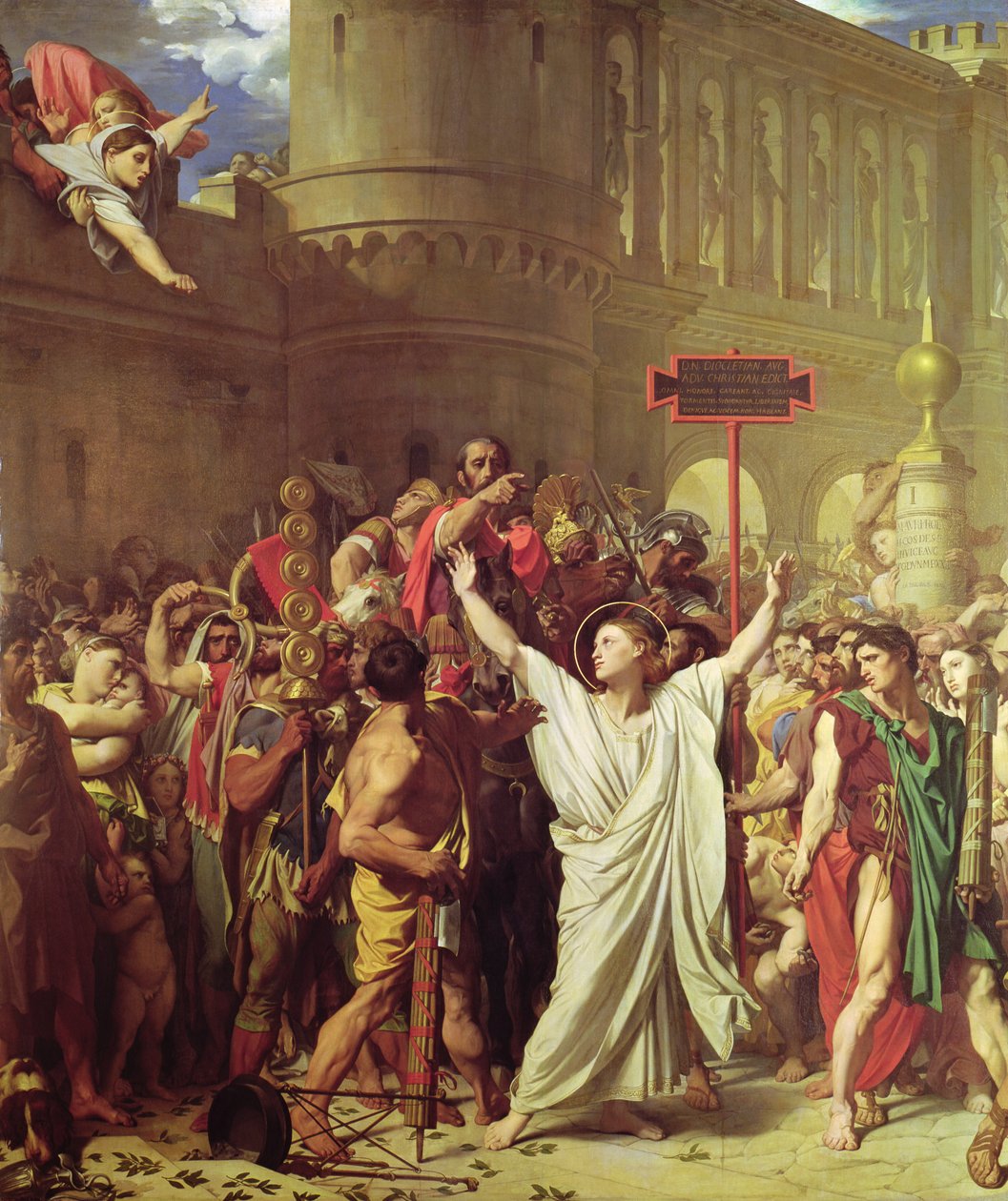 St. Symphorien mártíromsága, 1834 alkotó: Jean Auguste Dominique Ingres