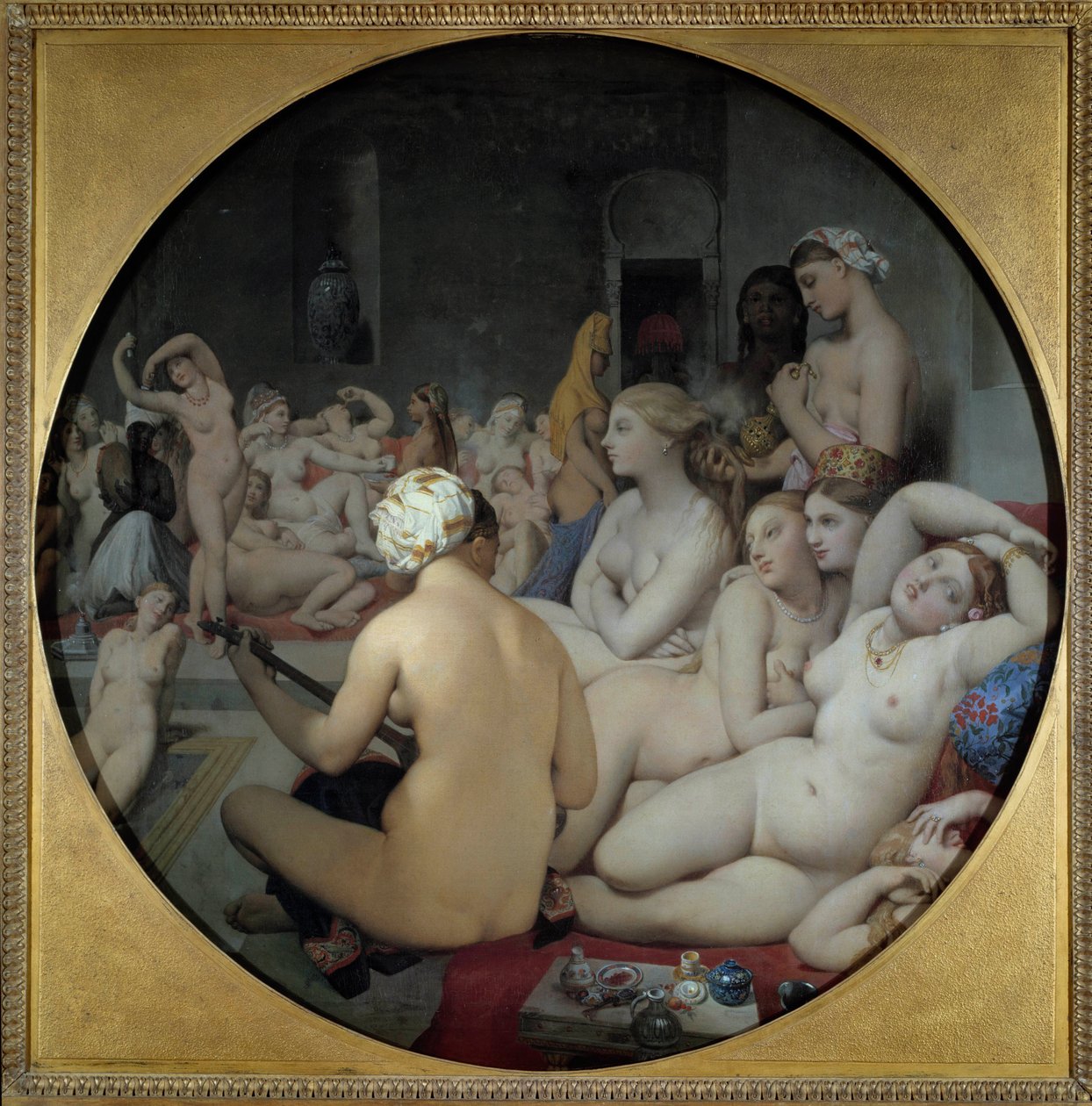 The Turkish bath alkotó: Jean Auguste Dominique Ingres