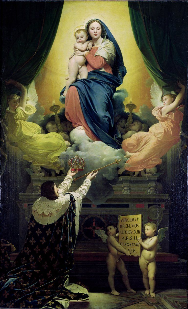 Lajos fogadalma XIII alkotó: Jean Auguste Dominique Ingres