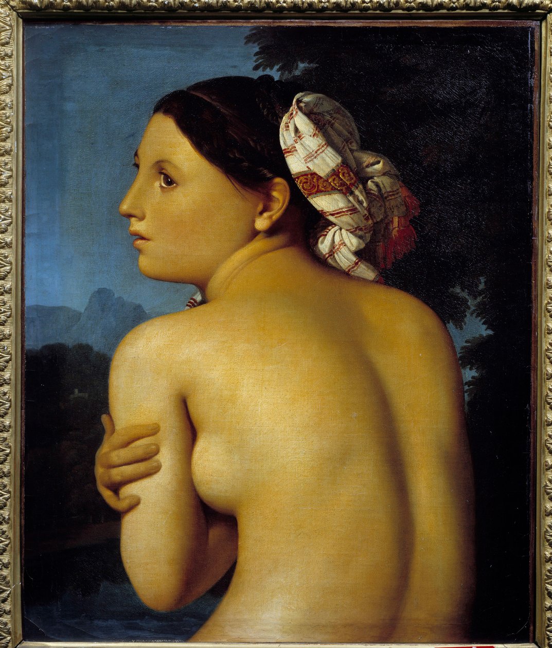 A fürdőző. Jean Auguste Dominique Ingres (1780-1867) festménye alkotó: Jean Auguste Dominique Ingres