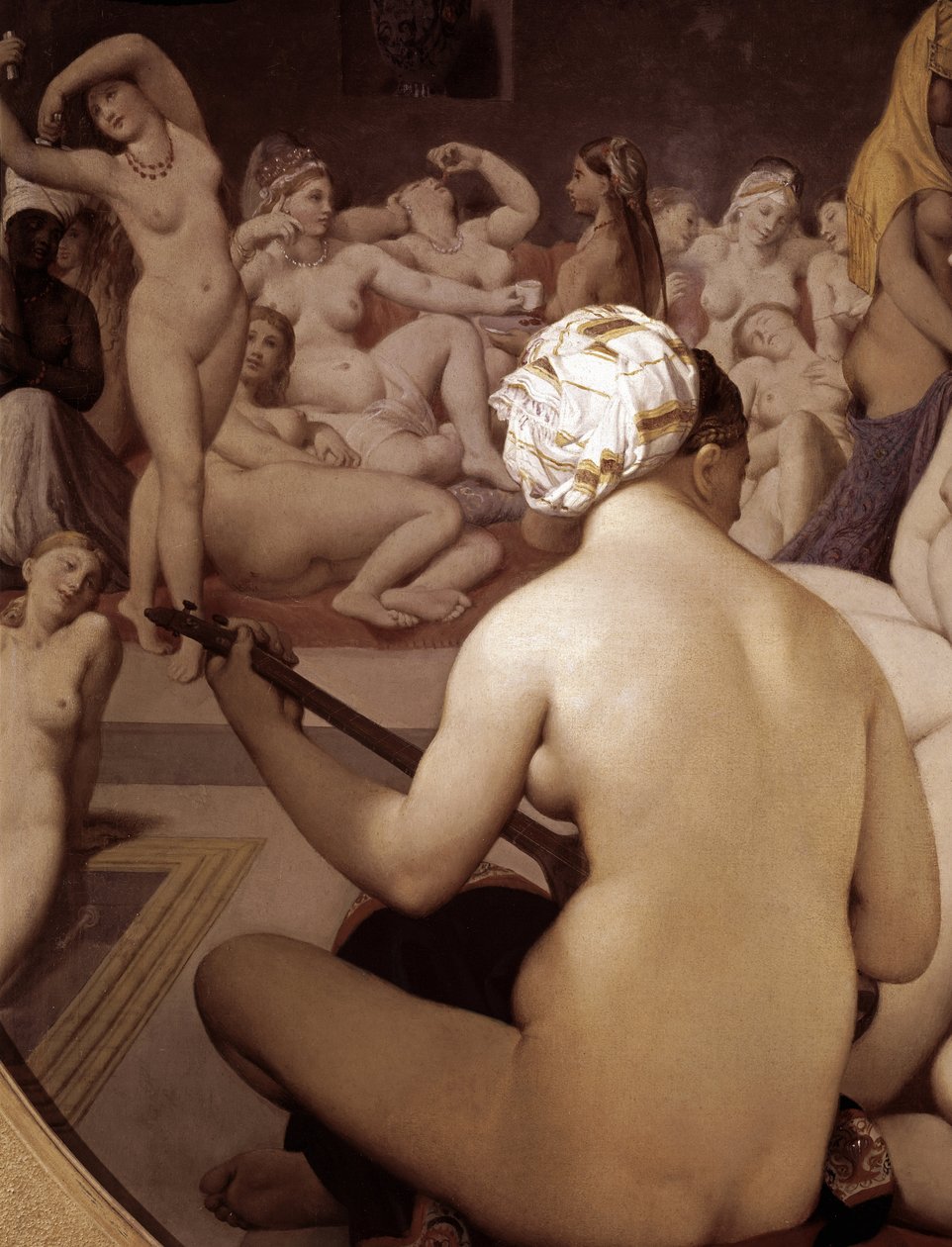 A törökfürdő, részlet (1862 - Olaj, fa) alkotó: Jean Auguste Dominique Ingres