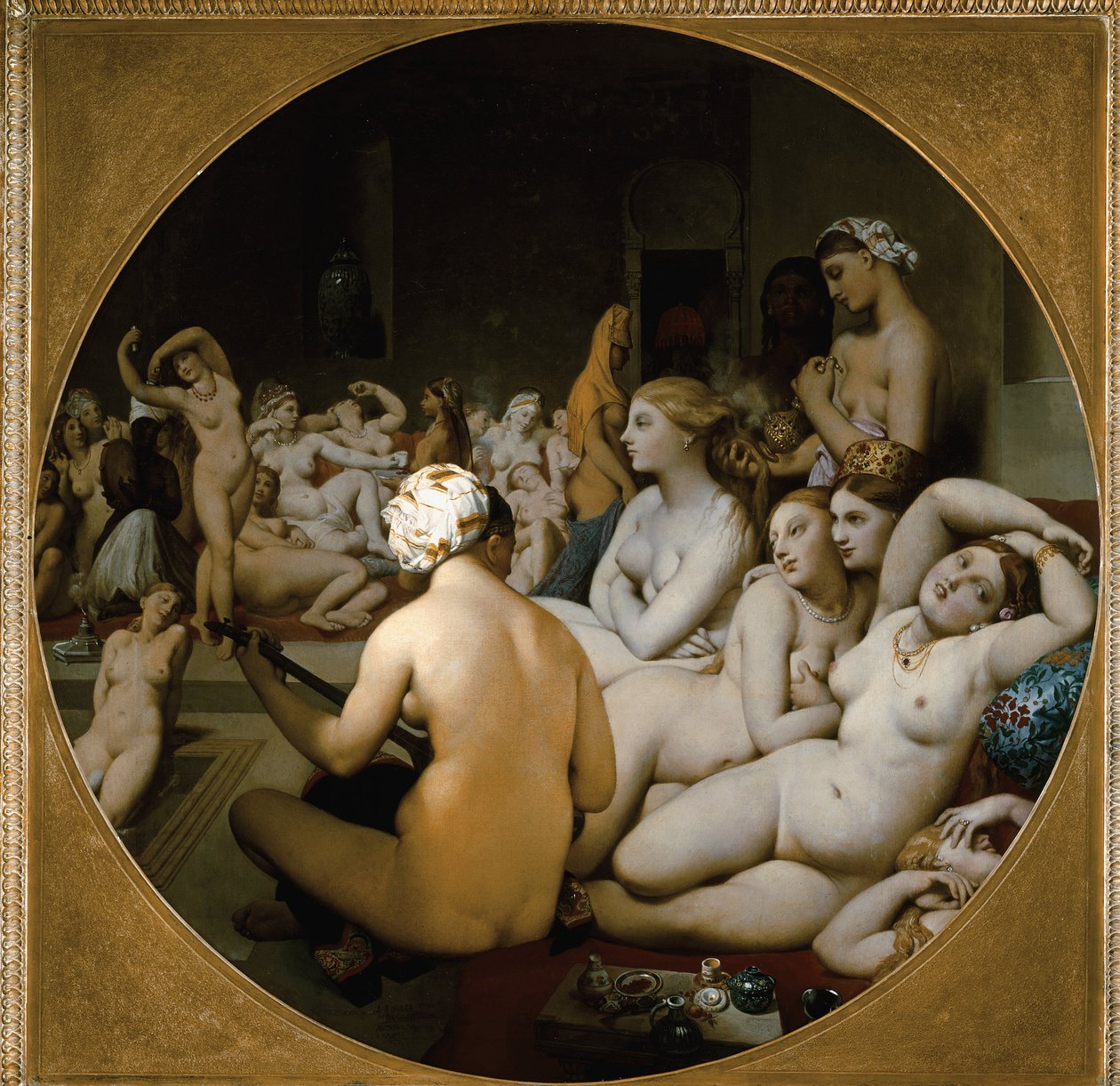 Török fürdő alkotó: Jean Auguste Dominique Ingres