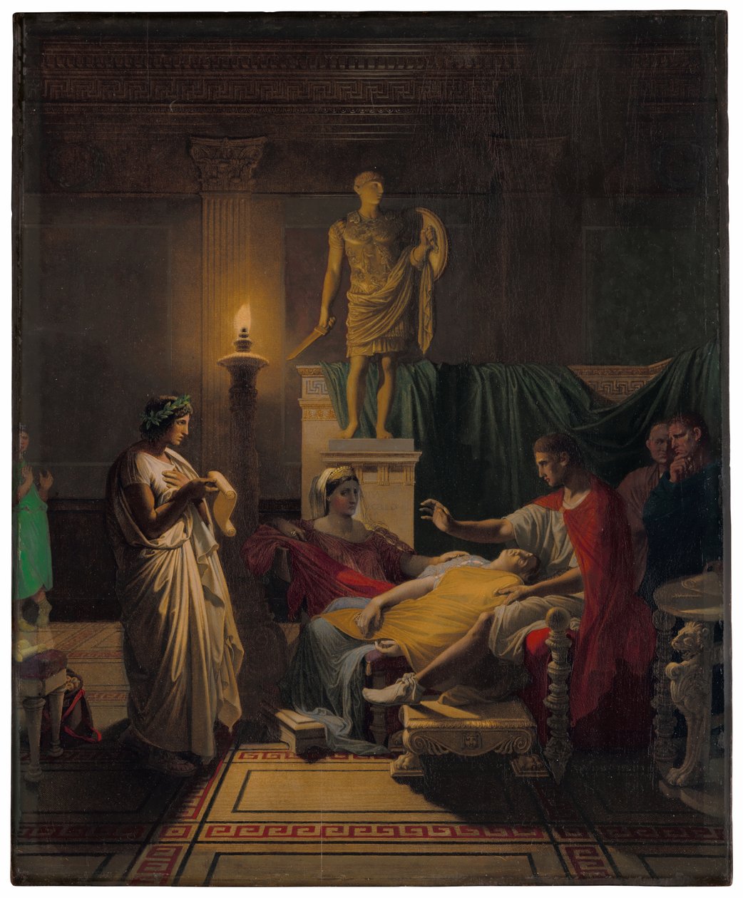 Vergilius felolvasása az Aeneisből alkotó: Jean Auguste Dominique Ingres