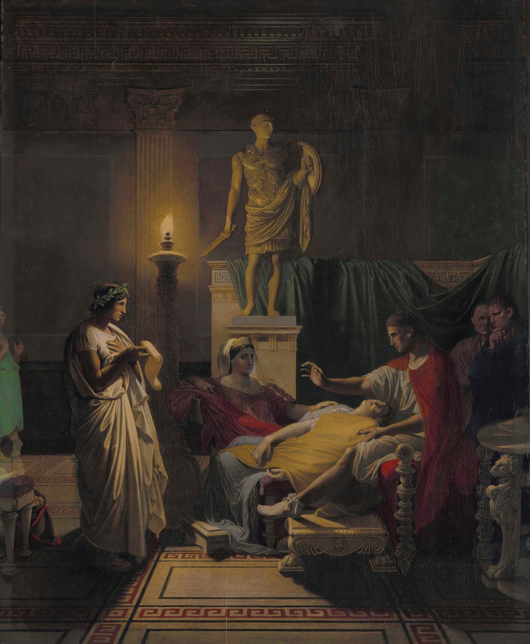 Vergilius felolvasása az Aeneisből, 1864. alkotó: Jean Auguste Dominique Ingres
