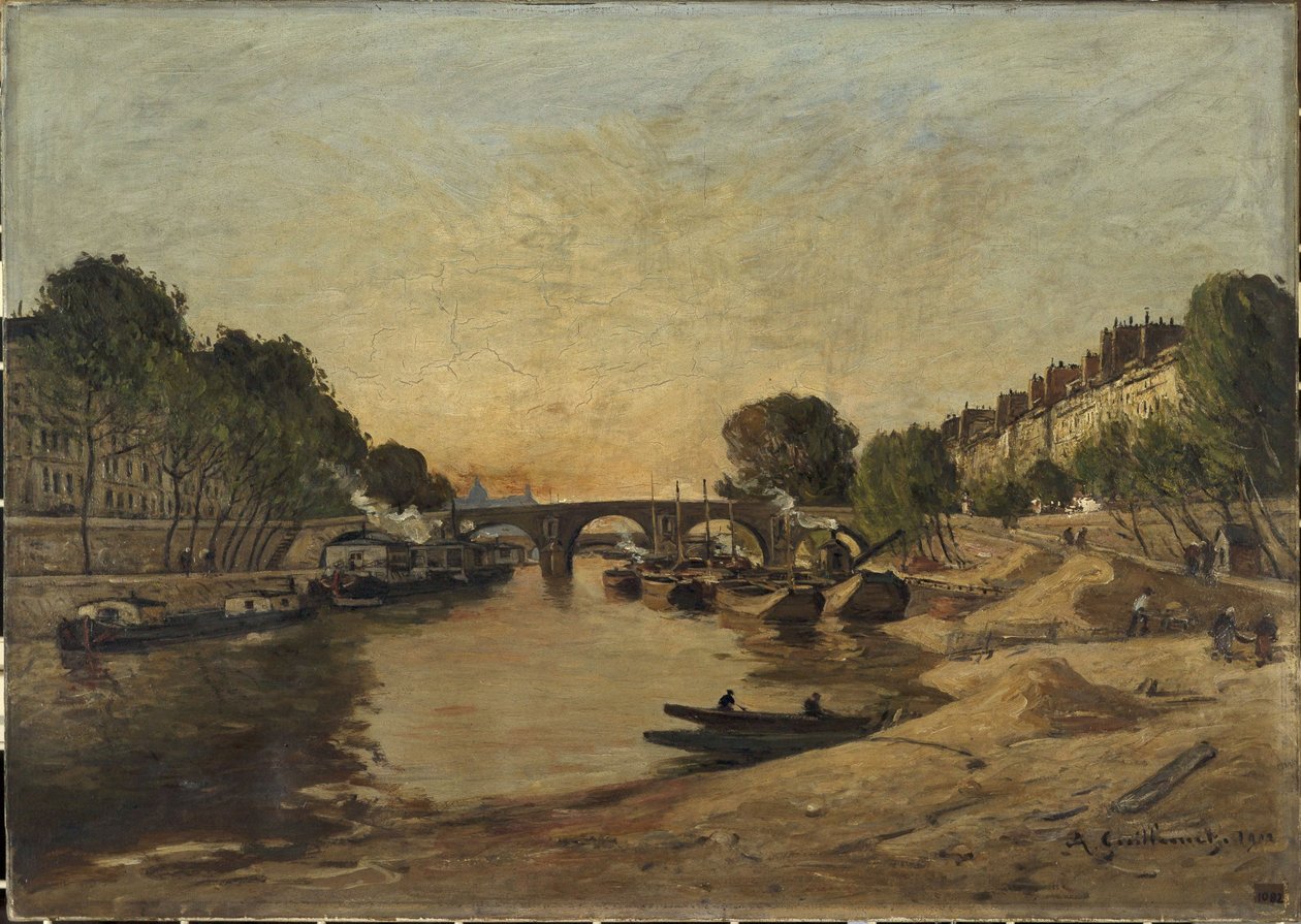 A Szajna és a Pont Marie alkotó: Jean Baptiste Antoine Guillemet