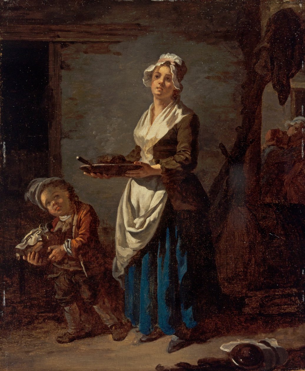Egy konyhai szobalány és egy mosogatólány alkotó: Jean Baptiste (1728 1806) Charpentier