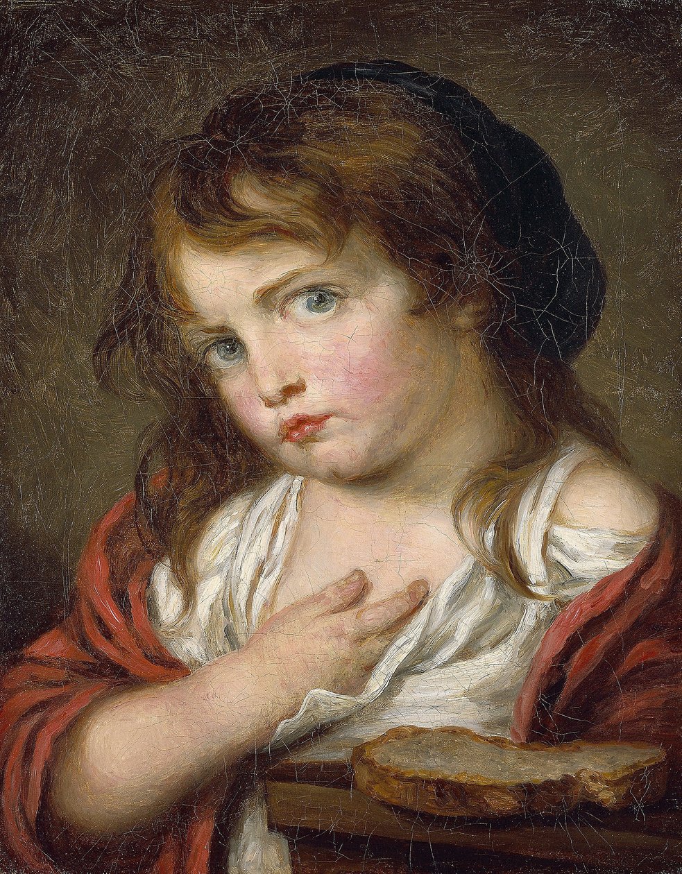 Duzzadó kislány alkotó: Jean Baptiste (after) Greuze