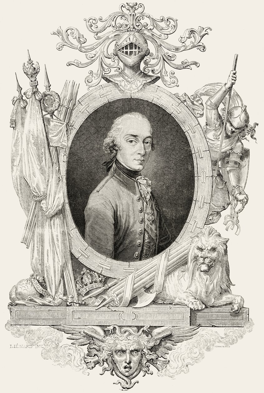 XIV. Károly (1763-1844): Svédország és Norvégia királya és Ponte Corvo hercege, Pannemaker metszet (metszet) alkotó: Jean Baptiste (after) Lienard